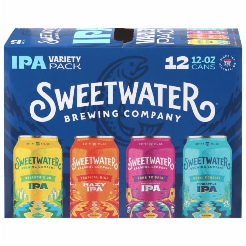 SweetWater Brewing Company IPA Variety 12 Pack 12oz Cans