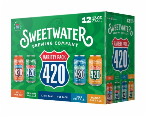 SweetWater Brewing Co. Seasonal Variety Pack Perspective: front