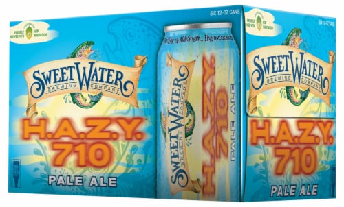 SweetWater Brewing Co.® H.A.Z.Y. 710 Pale Ale Beer Perspective: front