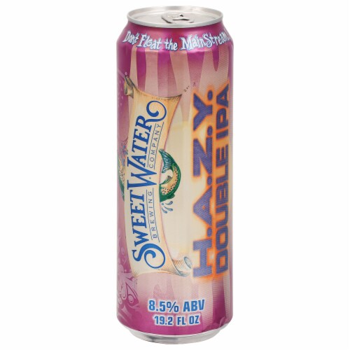 Sweet Water Brewing Company® Hazy IPA Beer Single Can Perspective: front