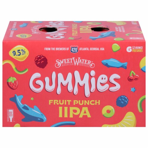 SweetWater Brewing Company Gummies Tropical 6 Pack 12oz Cans Perspective: front