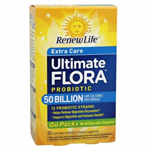 Renew Life  Ultimate Flora™ Probiotic Extra Care Go Pack Perspective: front