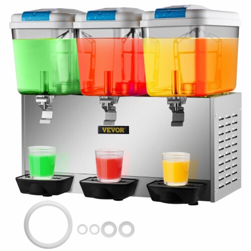 Commercial 18L3 Tank Frozen Juice Beverage Dispenser Fruit Ice Tea Cold  Drink, 1 - Ralphs