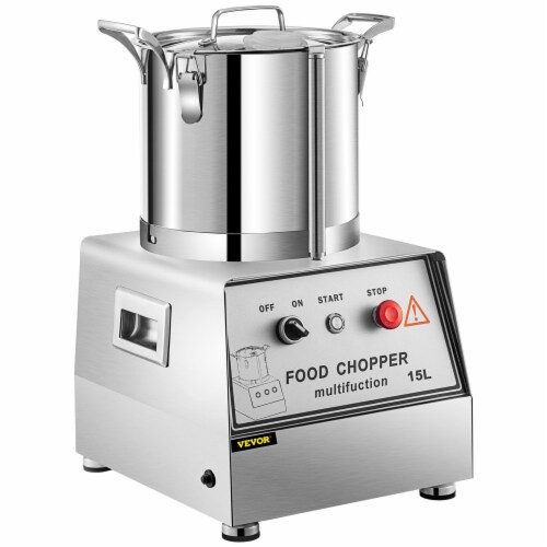 15L Commercial Food Processor Food Grinder Food Chopper S.Steel Vegetable Dicer Perspective: front