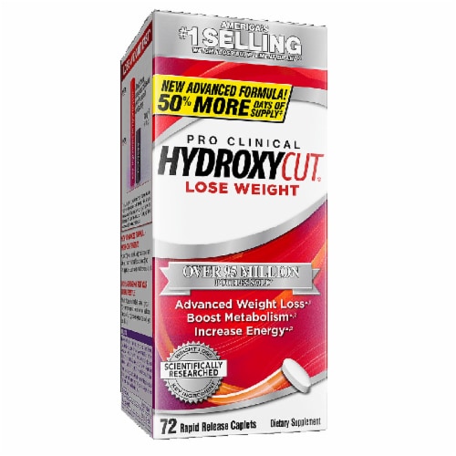 Hydroxycut Pro Clinical Rapid-Release Dietary Supplement Caplets Perspective: front