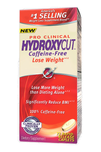 Hydroxycut Advanced Caffeine Free Weight Loss Supplement Perspective: front