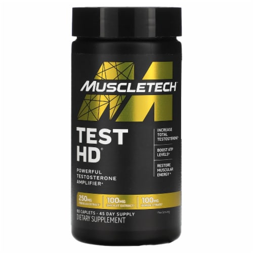 MuscleTech Test HD Powerful Testosterone Amplifier - 90 Caplets Perspective: front