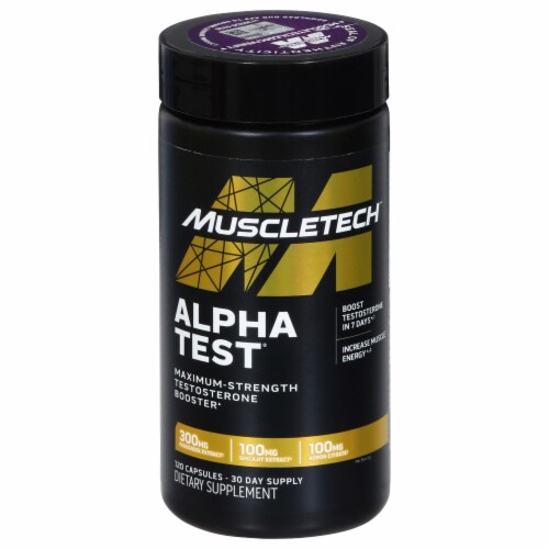 MuscleTech ProSeries Alpha Test Max Strength Testosterone Booster  Rapid-Release Bio Capsules, 120 ct - Kroger