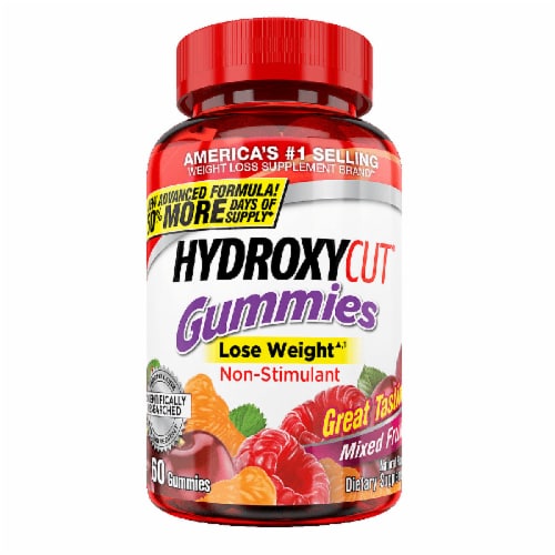 Hydroxycut Mixed Fruit Dietary Supplement Gummies Perspective: front