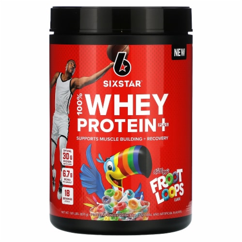 Six Star Whey Protein Powder Plus | Muscle Building & Recovery Plus Immune Support | Muscle Perspective: front