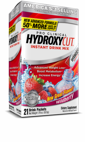 Hydroxycut Wildberry Drink Mix Perspective: front
