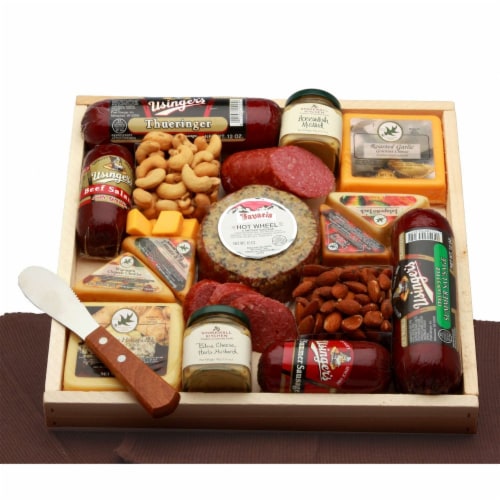 Meat and cheese clearance gift baskets