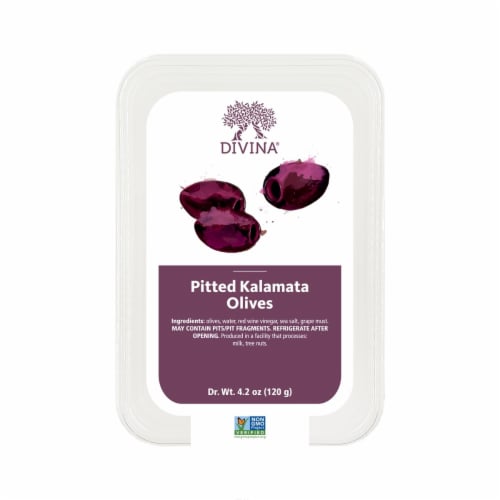 Divina Pitted Kalamata Olives Perspective: front