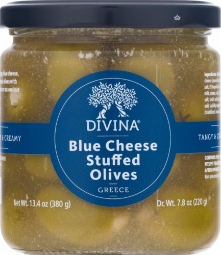 Divina Blue Cheese Stuffed Olives Perspective: front
