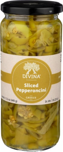 Divina Sliced Pepperoncini Perspective: front