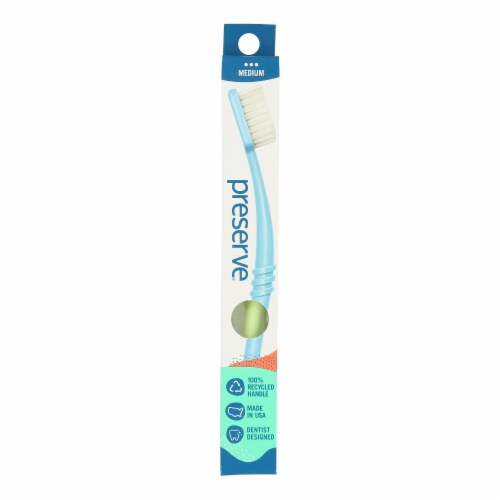 Preserve® Medium Toothbrush With Travel Case Perspective: front