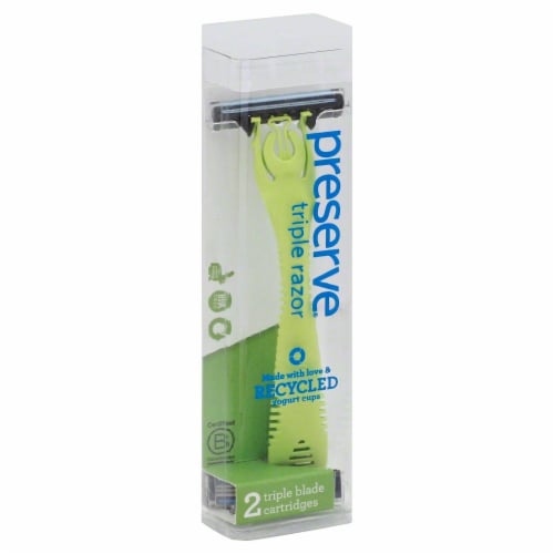 Preserve® Triple Razor with Blade Cartridges Perspective: front