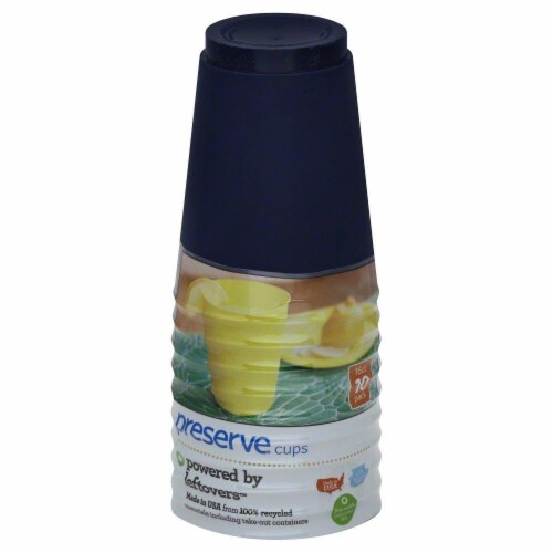 Preserve On the Go 16-Ounce Midnight Blue Cups Perspective: front