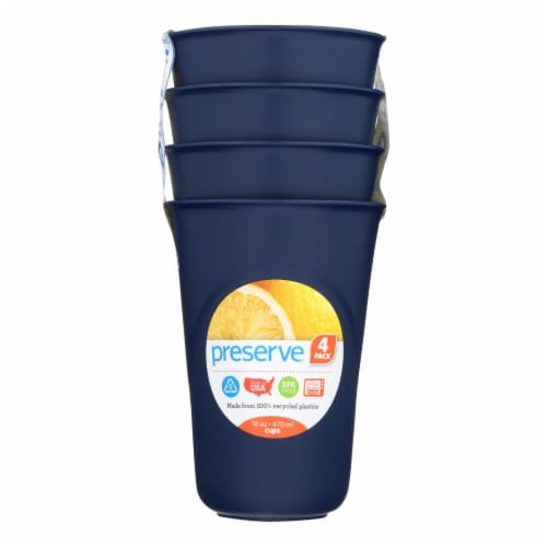 Preserve Everyday Cups Midnight Blue 16 Oz Perspective: front