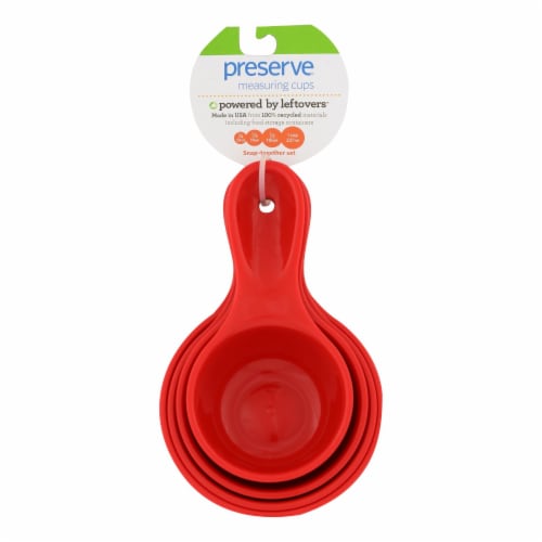 Preserve Measuring Cups Set - Red Tomato - 4 Measuring Cups Perspective: front