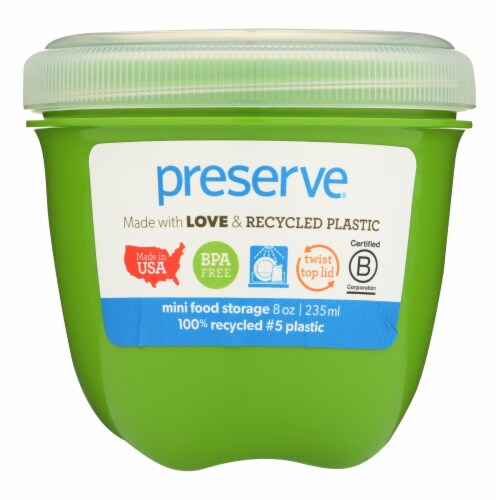 Preserve Mini Food Storage Container - Apple Green - 8 oz - Pack of 3 Perspective: front