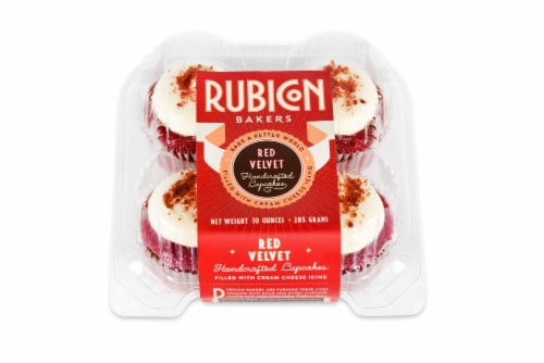 Rubicon Bakers Red Velvet Cupcakes Perspective: front