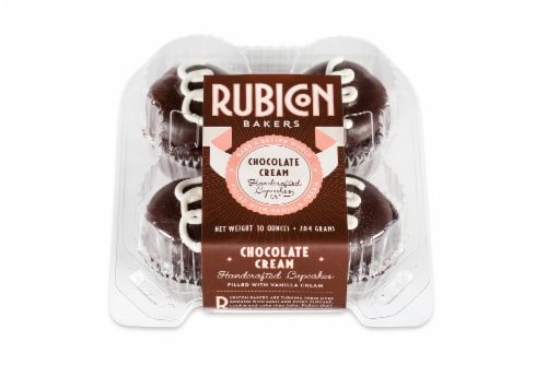 Rubicon Bakers Chocolate Cream Handcrafted Cupcakes Perspective: front