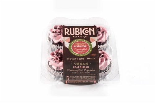Rubicon Bakers Vegan Neapolitan Cupcakes Perspective: front
