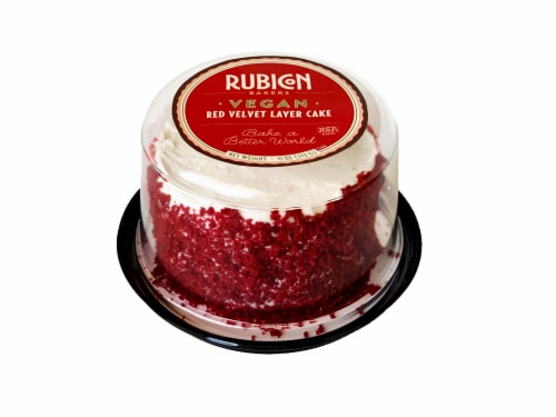 Rubicon Bakers Vegan Red Velvet Layer Cake Perspective: front