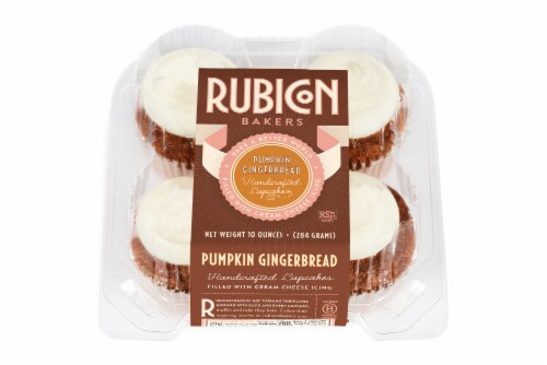 Rubicon Bakers Pumpkin Gingerbread Cupcakes Perspective: front
