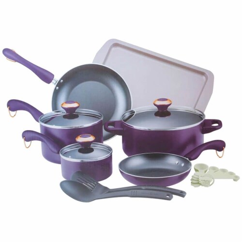Paula Deen 21623 16pc Cookware Set Purple 1 Kroger