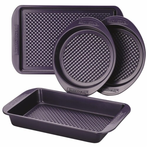 4-Piece Colorvive Nonstick Bakeware Set in Purple
