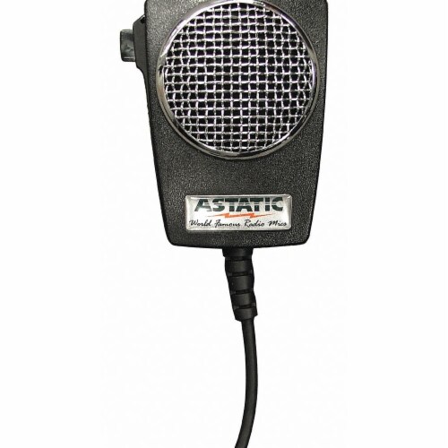 Astatic CB Power Mic,Ceramic Power Mic,4 Pin 302-10005 Perspective: front