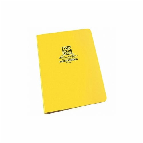 Rite in the Rain 6-Ring Field Binder,1/2 ,Yellow/Silver  200 Perspective: front