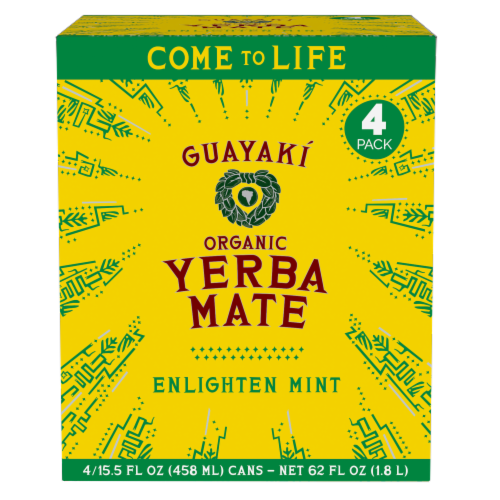 Guayaki Organic Enlighten Mint Yerba Mate Perspective: front