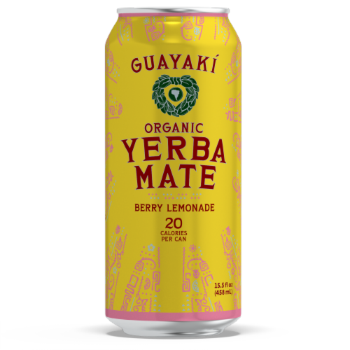 Guayaki Organic Yerba Mate Berry Lemonade Tea Perspective: front