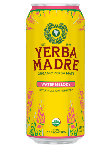 Guayaki Yerba Mate Organic Watermelody Energy Drink Perspective: front