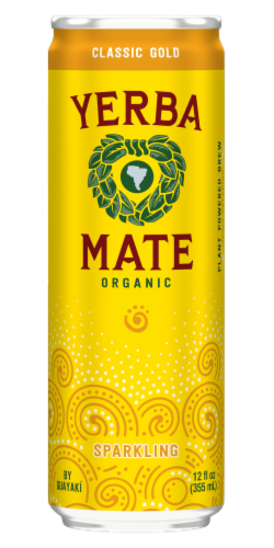 Guayaki Yerba Mate Organic Sparkling Classic Gold Soda Perspective: front