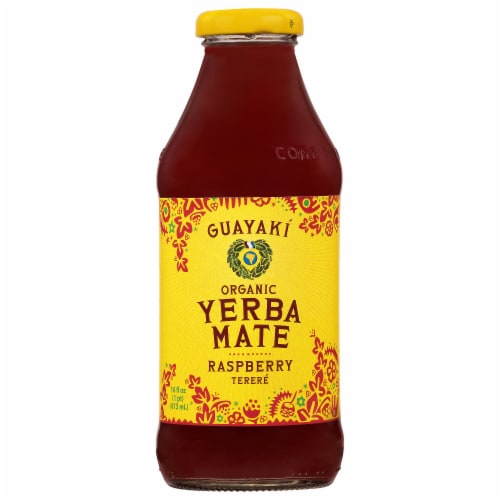 Guayaki Yerba Mate Raspberry Terere Tea Perspective: front