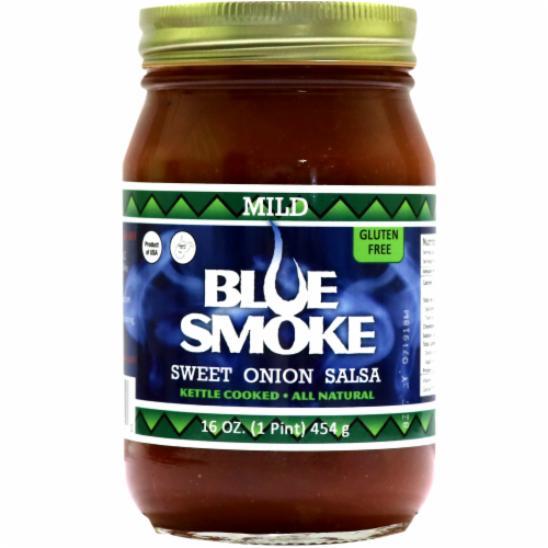 Blue Smoke Mild Sweet Onion Salsa Perspective: front