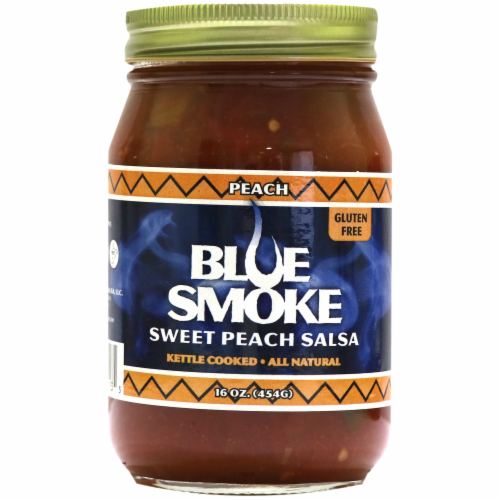Blue Smoke Sweet Peach Salsa Perspective: front