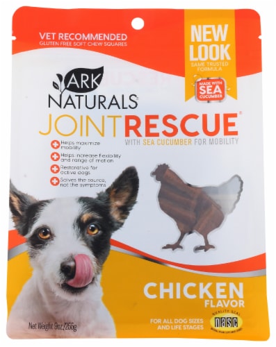 Ark Naturals Sea Mobility Joint Rescue Chicken Dog Treats Perspective: front