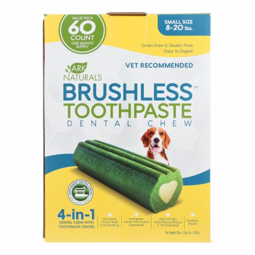 Ark Naturals - Small Brushless Toothpaste Dental Chews Perspective: front