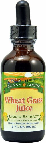 Sunny Green Natural Lemon Wheat Grass Juice Liquid Extract Perspective: front