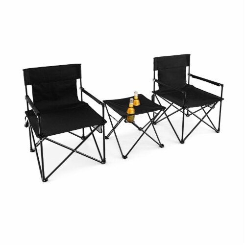 Slickblue Outdoor Folding Camping Chairs and Table Set with Carrying Bag 1 Unit Gerbes Super Markets