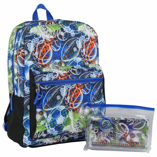 Cudlie 9-1 Set Sports Balls Backpack Perspective: front