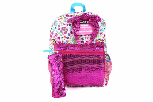 Cudlie Backpack & Headband Set - Floral Explosion Perspective: front