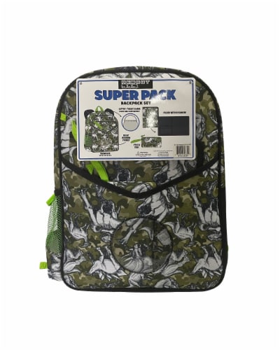 Cudlie Super Pack Backpack - Dinosaur Camo Perspective: front