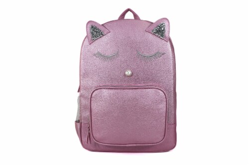 Cudlie Fashion Backpack - Pink Cat Perspective: front