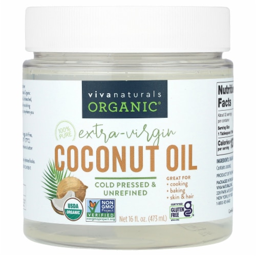 Viva Naturals Organic Extra Virgin Coconut Oil 16 fl oz